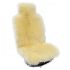 White Sheepskin Seat cushion Soft Plush Wool lambskin fur car Seat Covers