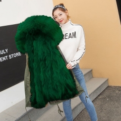 2019 Fashion Design Woman Jacket Fur Parka / Real Fur Parka / Fox Fur Parka