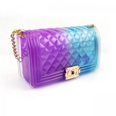 Transparent Jelly Purse Diamond Style Handbag